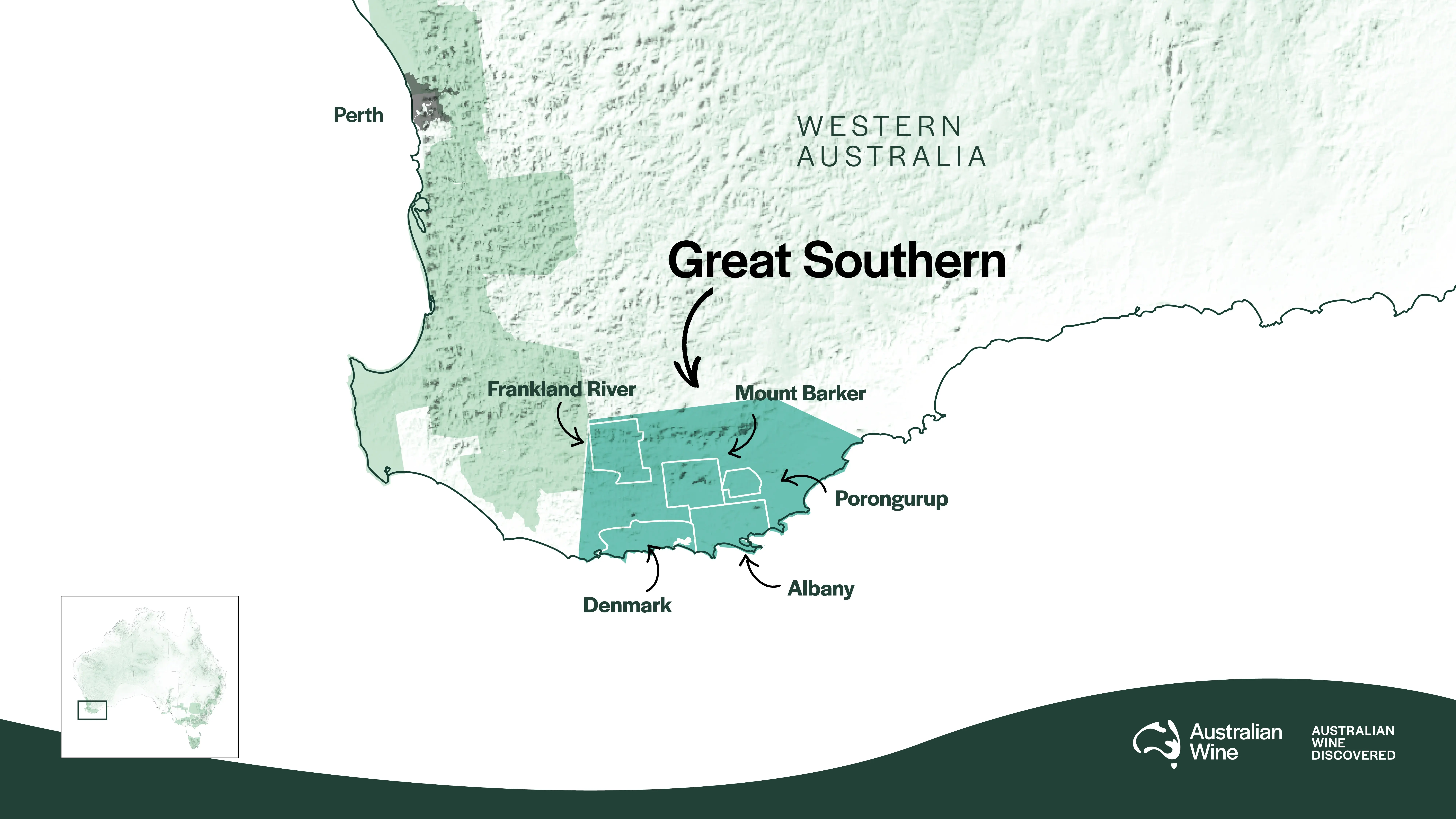 Geographical Indication Map of Great Southern