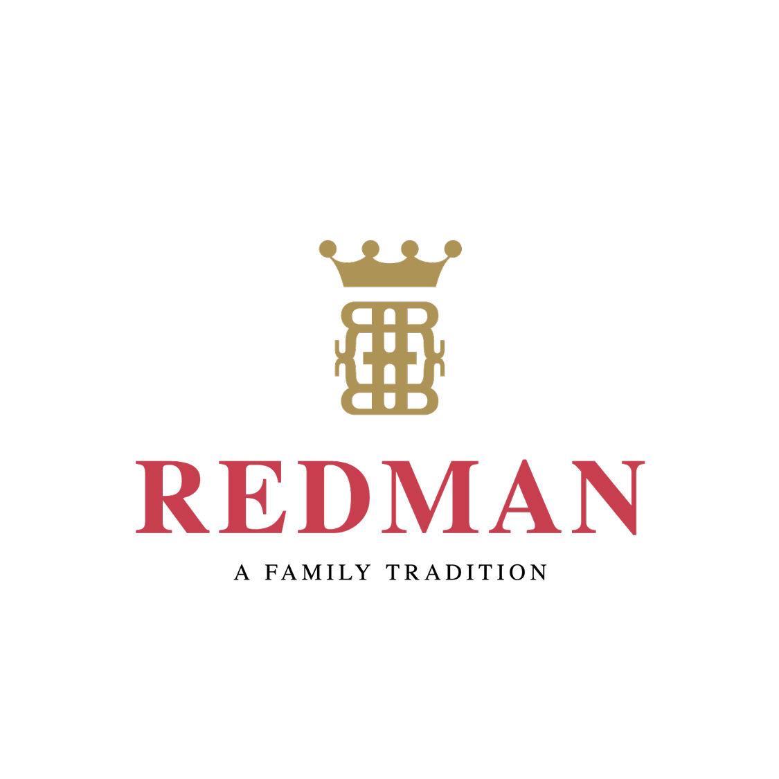 a white rectangular sign with gold and red text